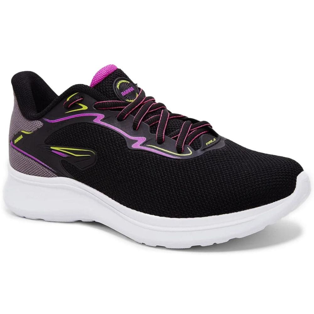 Tênis Rainha Fire II Feminino - Preto e Roxo