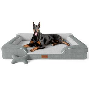 Cama para cães CWAWZ XXL Gel ortopédico, espuma viscoelástica, impermeável