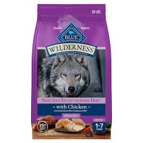 Comida para cães Blue Buffalo Wilderness com alto teor de proteína de 12,7 kg de frango