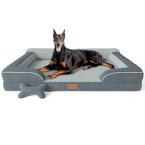 Cama de cachorro CWAWZ XXL para cães extra grandes: gel de resfriamento ortopédico