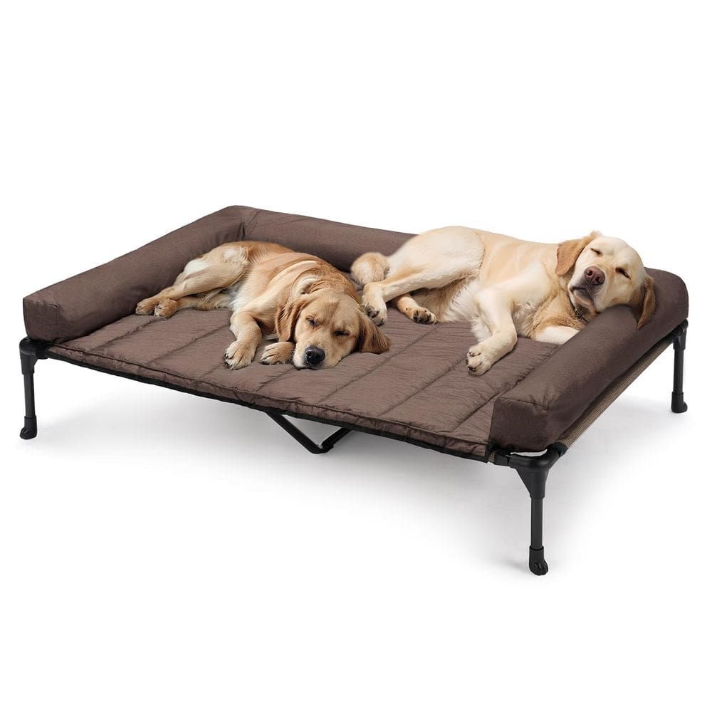 Cama para cães Veehoo Cooling Elevated com almofada impermeável XXL