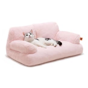 Cama de gato MEWOOFUN lavável para cães e gatos pequenos, rosa