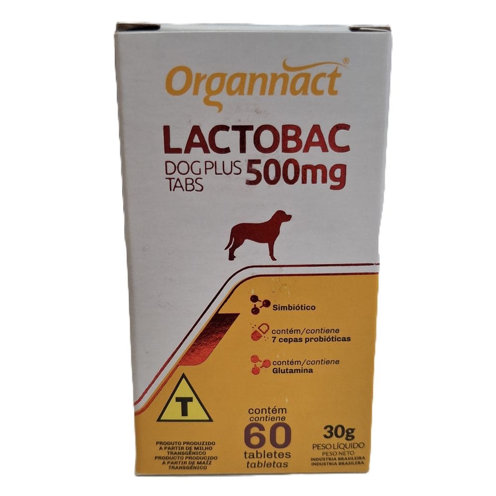 Suplemento Lactobac Dog Plus Tabs 500mg - Organnact