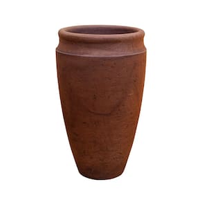 Vaso Antique 44 Polietileno Cor Aço Corten - Japi JVAQAC44