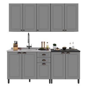 Cozinha Modulada Firenze 4 Peças com Balcão 120cm sem Tampo - Indékes