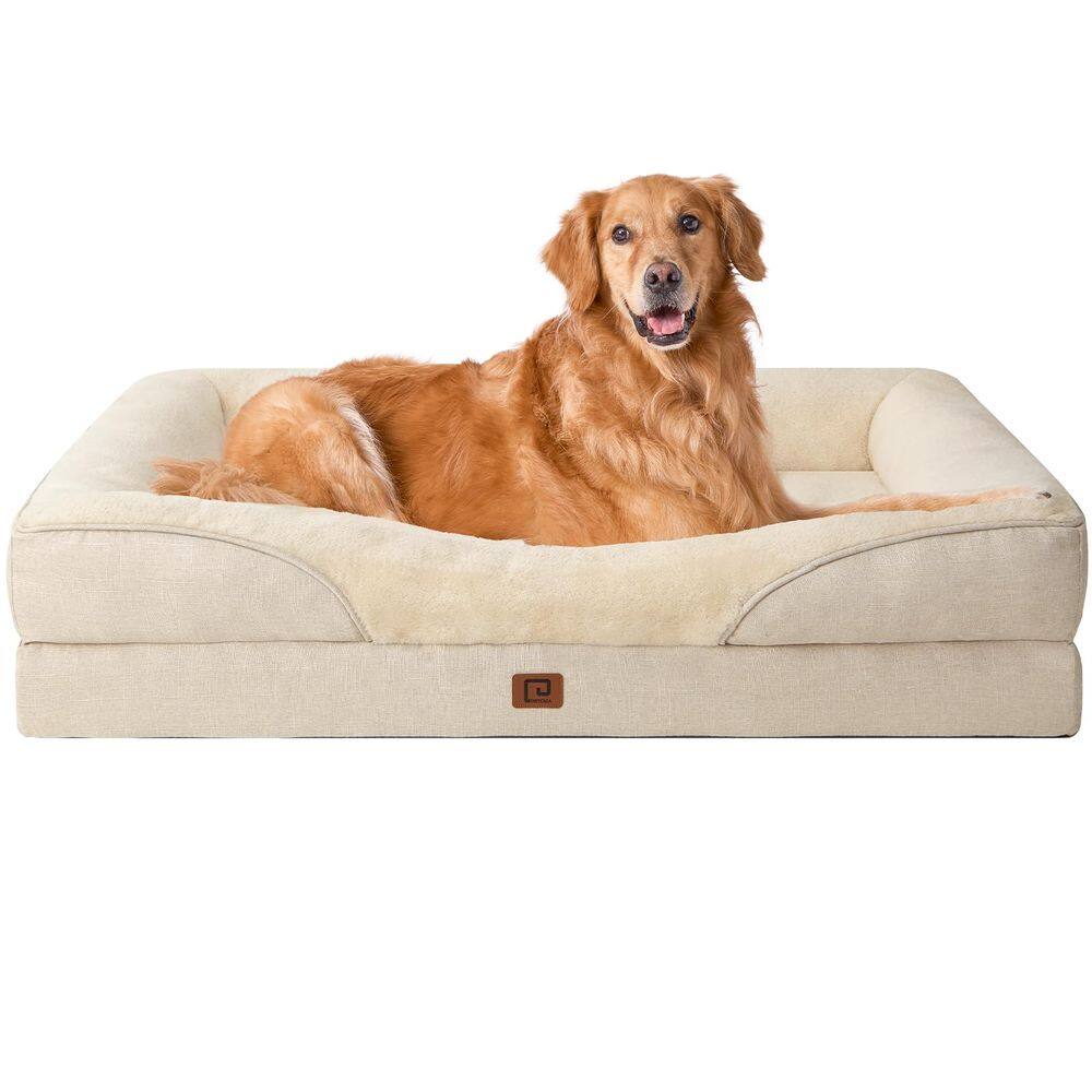 Cama para cães EHEYCIGA Memory Foam XL ortopédica impermeável 42x30x7,5cm