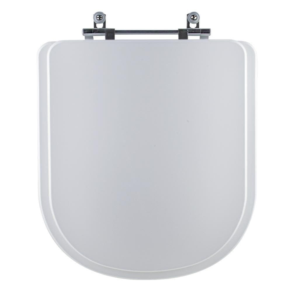 Tampa Vaso Sanitário Madeira Laqueada Life Branco Para Bacia Celite