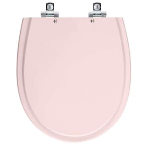 Assento Sanitário Soft Close Polo Rose Para Vaso Hervy