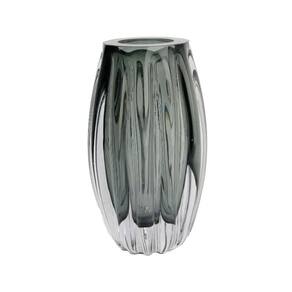Cachepot De Murano Importado Vaso Decoração Grande Cinza