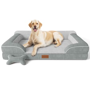 Cama para cães CWAWZ Jumbo Orthopaedic com gel de resfriamento, espuma viscoelástica