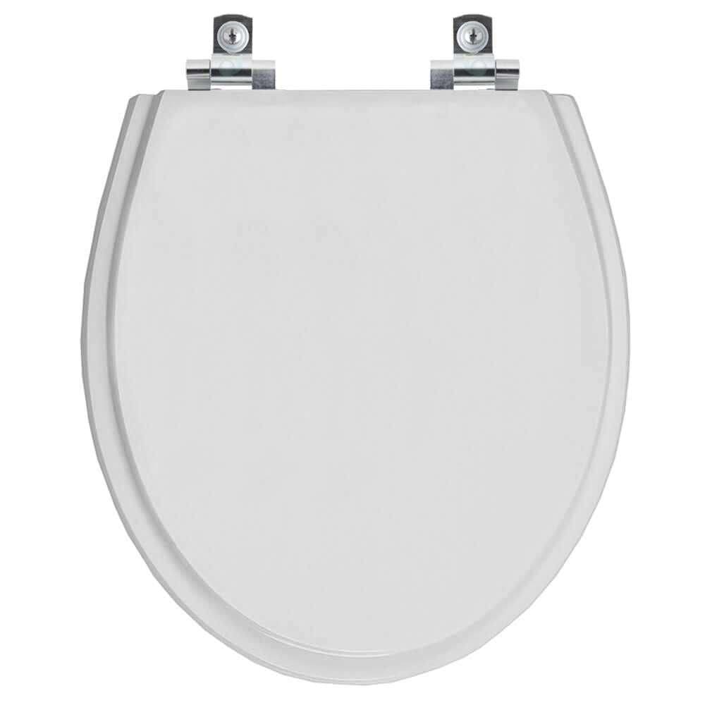 Assento Sanitário Soft Close Ritz Cinza Real Para Vaso Deca
