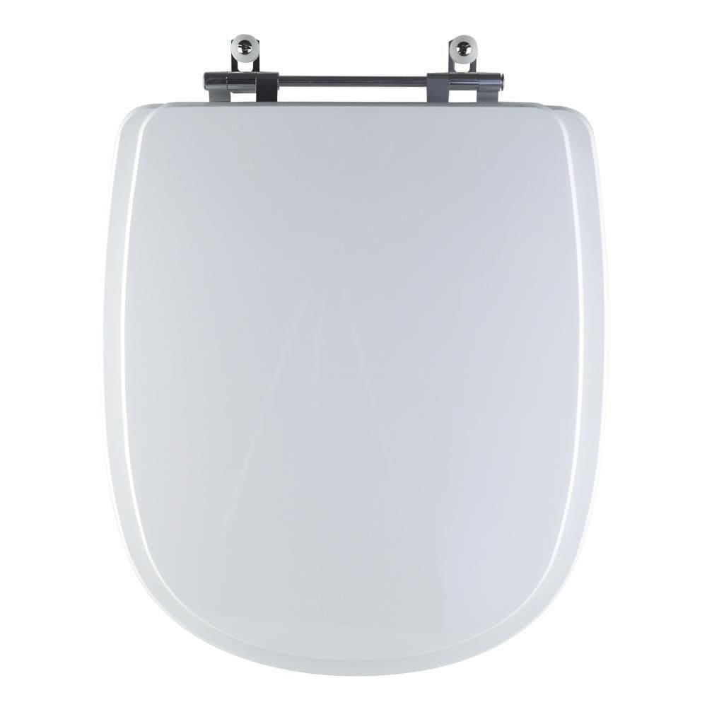 Assento Sanitário Tampa De Vaso Branco Mdf Laqueado Donna Para Bacia Santamarina