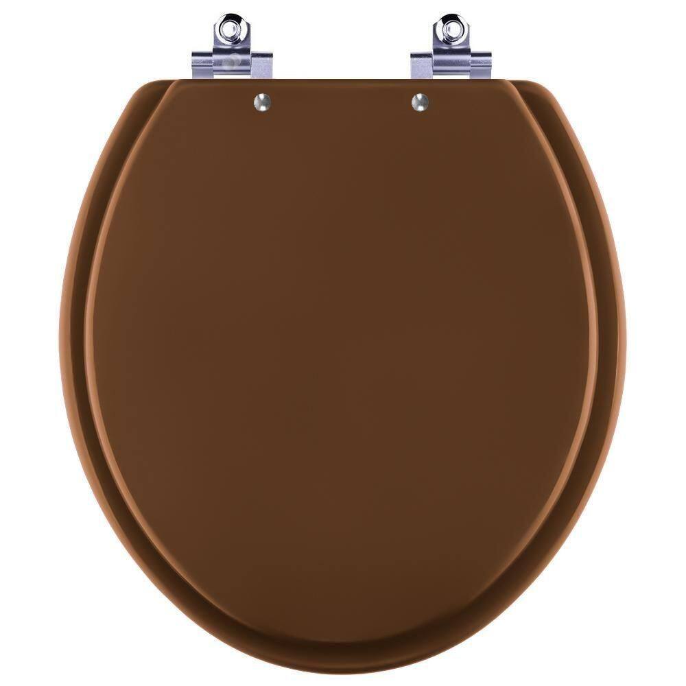 Assento Sanitário Laqueado Soft Close Flamingo Ocre (marrom) Para Vaso Incepa