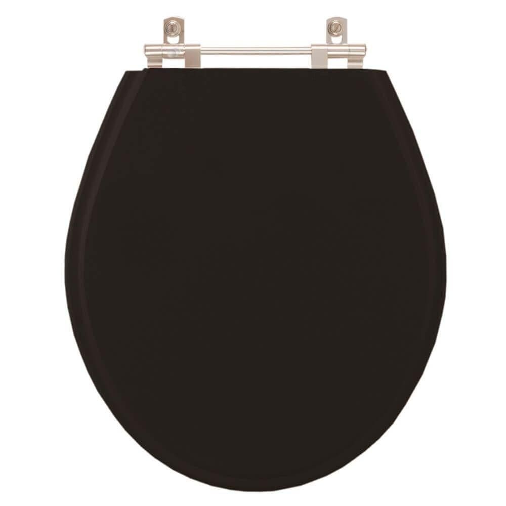 Assento Sanitário Ravena ébano (preto) Para Vaso Deca