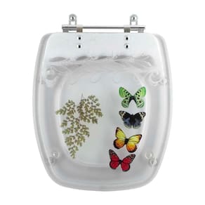 Tampa De Vaso Acrílico Decorado Amarilis Transparente Para Bacia Fiori