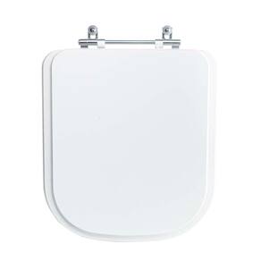 Assento Sanitário Tampa De Vaso Branco Mdf Laqueado Quadra Para Bacia Deca
