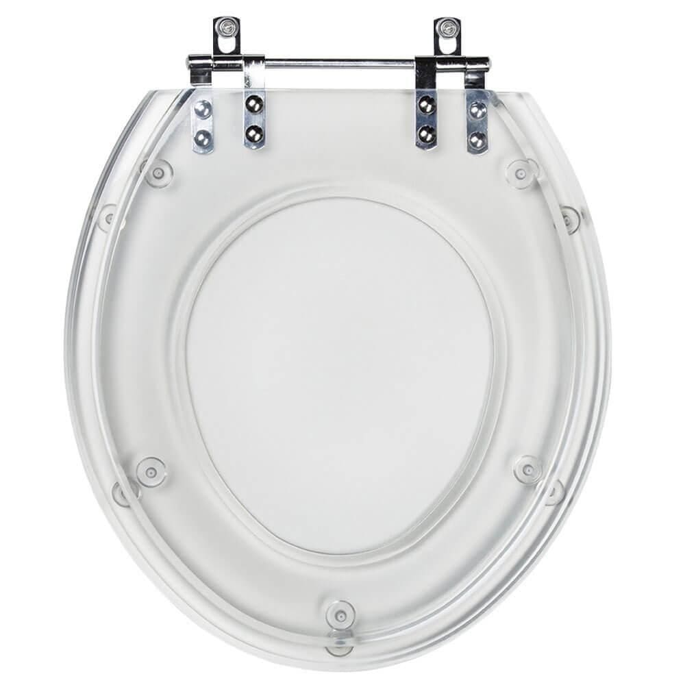 Assento Sanitario Poliester Ravena Transparente Para Vaso Deca