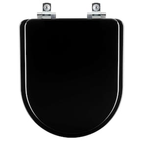 Assento Sanitário Com Fechamento Lento Nuova ébano (preto) Para Vaso Deca