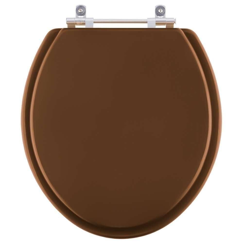 Assento Sanitário Poliester Flamingo Ocre Marrom Para Vaso Incepa