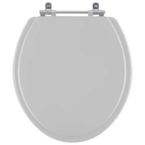 Assento Sanitário Azaléa Cinza Prata Para Vaso Celite