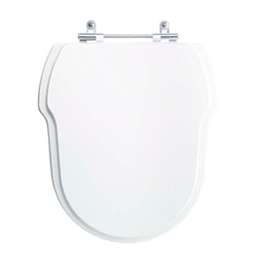 Assento Sanitário Tampa De Vaso Branco Mdf Laqueado Hampton Para Bacia Incepa
