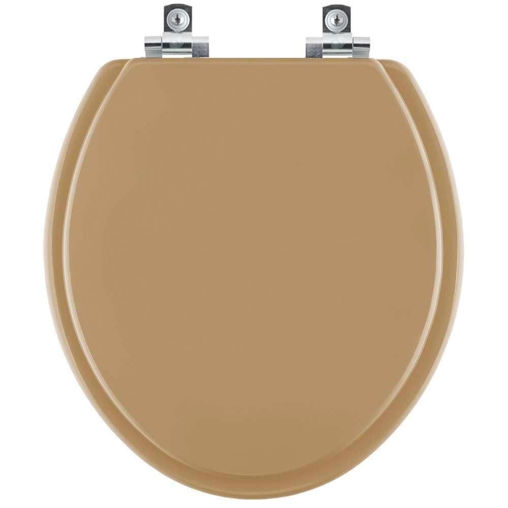 Assento Sanitário Com Amortecedor Convencional Oval Amendoa Para Vaso Ideal Standard
