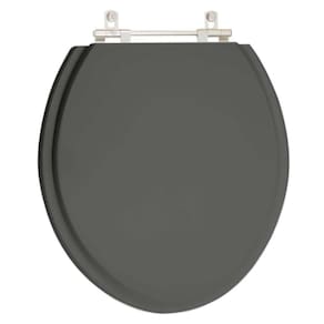 Assento Sanitario Poliéster Convencional Oval Cinza Vip Para Vaso Deca
