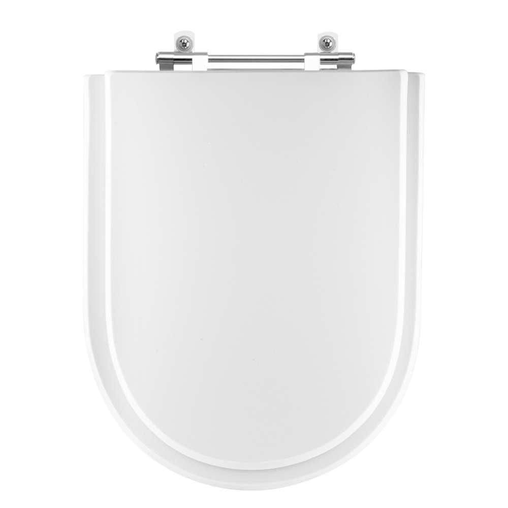 Assento Sanitário Laqueado Rodas Branco Para Vaso Sensea
