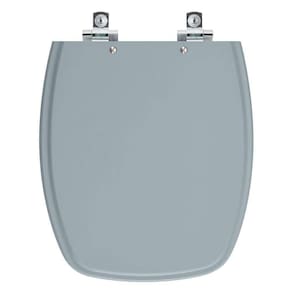 Assento Sanitário Soft Close Primula Plus Cinza Escuro Para Vaso Fiori