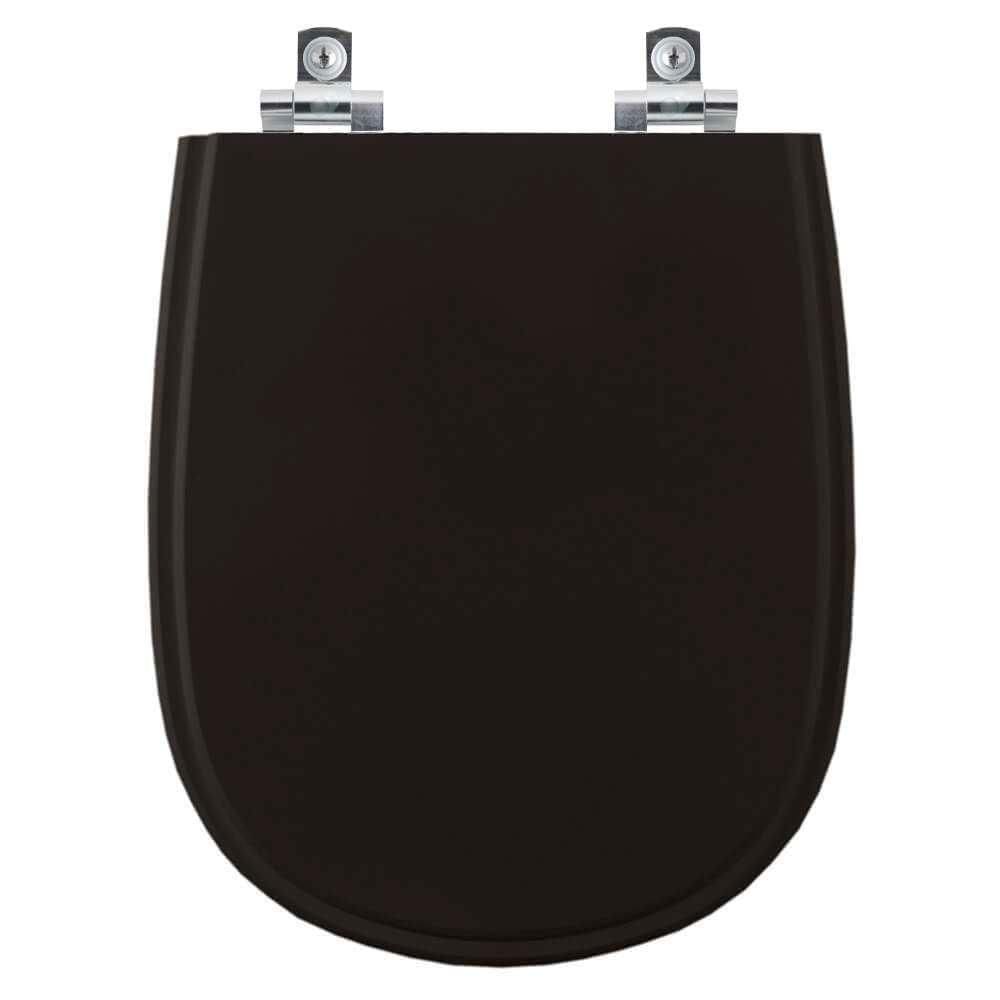 Assento Sanitário Soft Close Paris Preto Para Vaso Ideal Standard