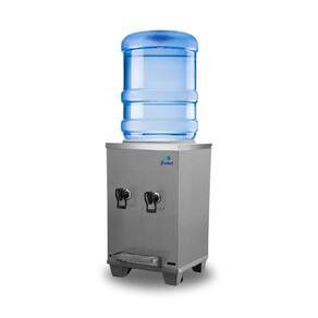 Bebedouro Industrial de Mesa Galão Frisbel 10 Litros 2 Torneiras Geladas Inox Escovado - 220V