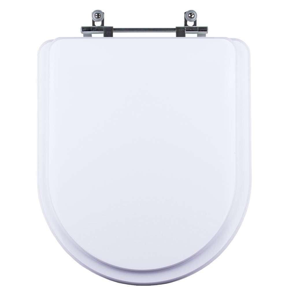 Assento Sanitário Tampa De Vaso Branco Resina Poliester Compacta Para Bacia Sensea
