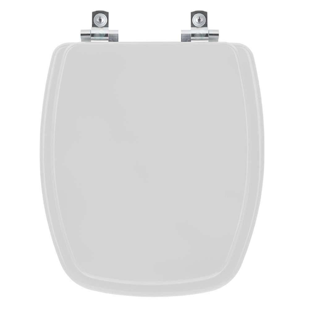 Assento Sanitário Soft Close Laguna Cinza Claro Para Vaso Hervy