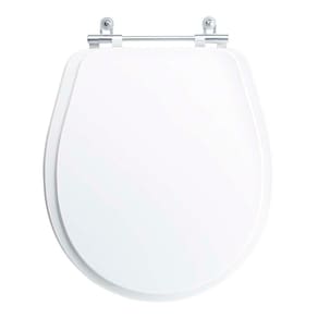 Tampa Vaso Sanitário Madeira Laqueada Avalon Branco Para Bacia Ideal Standard