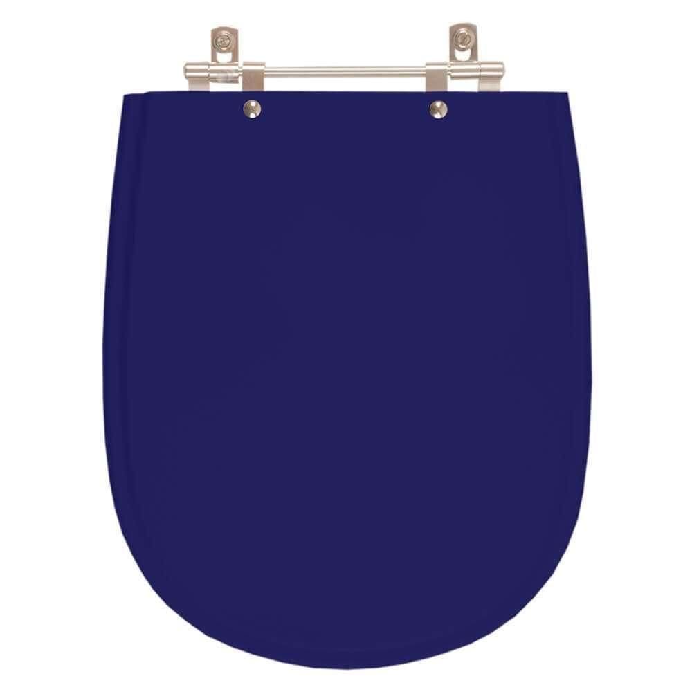 Assento Sanitário Paris Azul Cobalto Para Vaso Ideal Standard