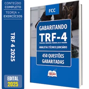 Caderno Trf 4 2025 Analista E Técnico Judiciário Questões
