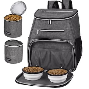 Mochila de viagem para cães BAGLHER Airline aprovada em cinza