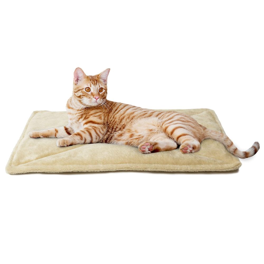 Cat Bed Furhaven ThermaNap Creme Lavável Autoaquecido Pequeno