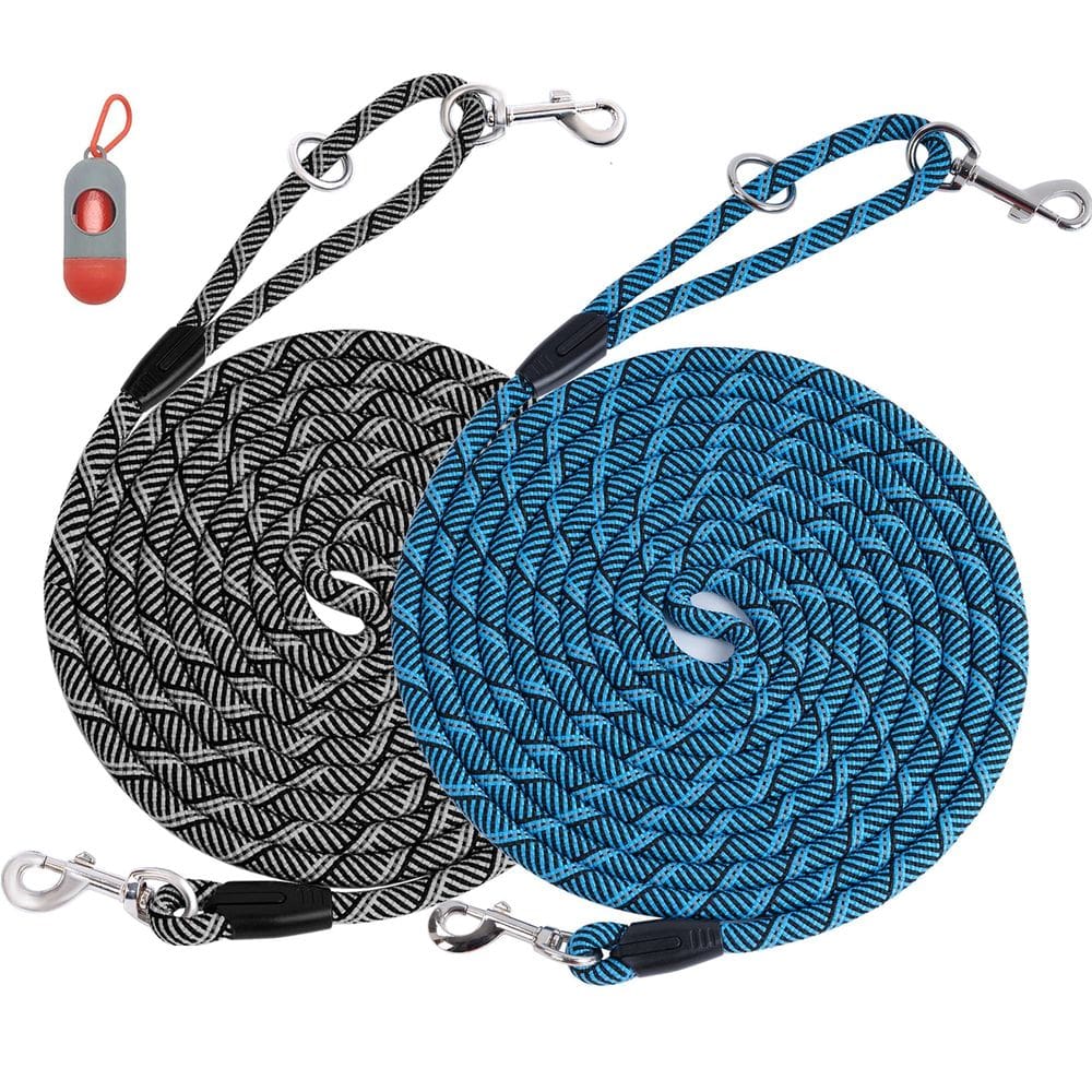Coleira para cães Lanwandeng Long Training Refletive 15 pés/30 pés/50 pés