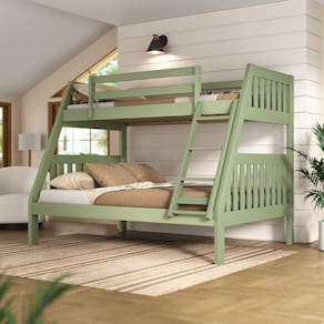 Beliche 1018 Twin Full Madeira de Pinus Acabamento Verde