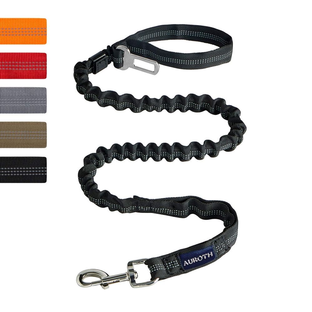 Coleira para cães AUROTH Heavy Duty Bungee de 1,8 m com 2 alças acolchoadas