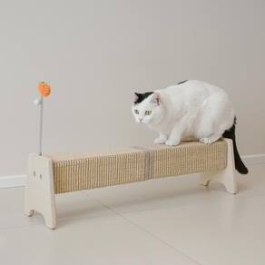 Poste para arranhar gatos PETKARAY, sisal horizontal de 30 cm com brinquedo