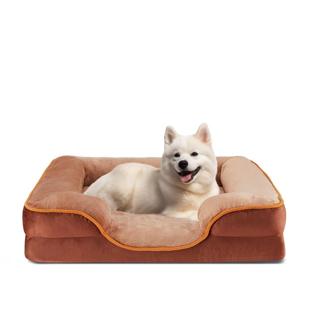 Cama ortopédica para cães Sweetcrispy Memory Foam para animais de estimação médios