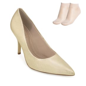 Scarpin Beira Rio Salto Alto e Meia BR25-41221