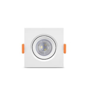 Kit 3 Spot Led Elgin Luminária Mr11 3W 6500K Direcionável Quadrado