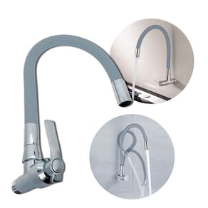 Torneira Monocomando Flexível Aço Inox Cozinha Lavanderia - Cinza
