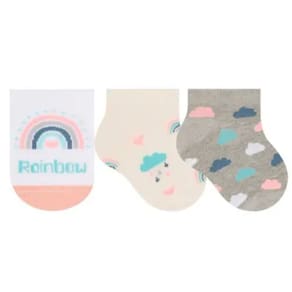 Kit Meia Selene BB Feminina 21 à 24 Bc/Am/Cz