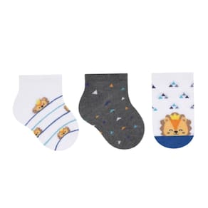 Kit Meia Selene BB Masculino 21 à 24 Vc/Cz/Az