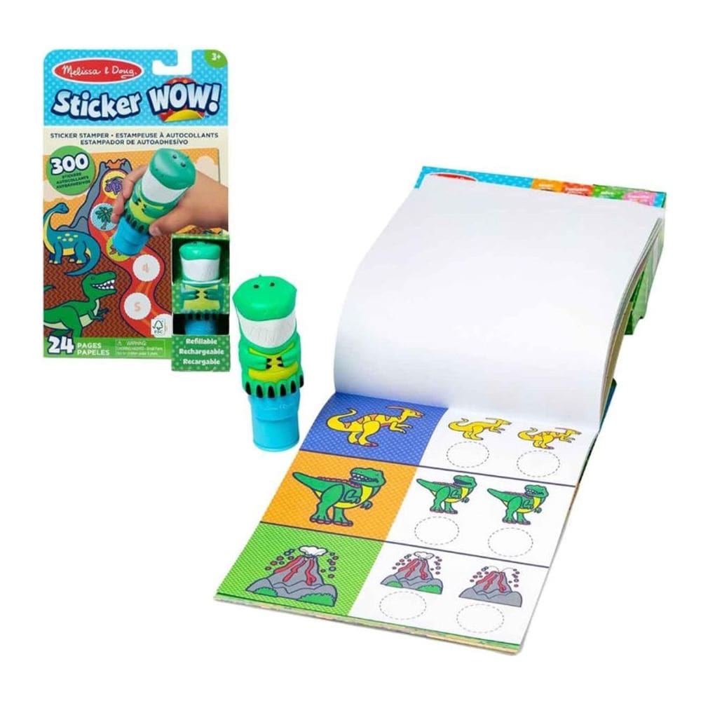 Conjunto Carimbo e Caderno de Dinossauros - Sunny