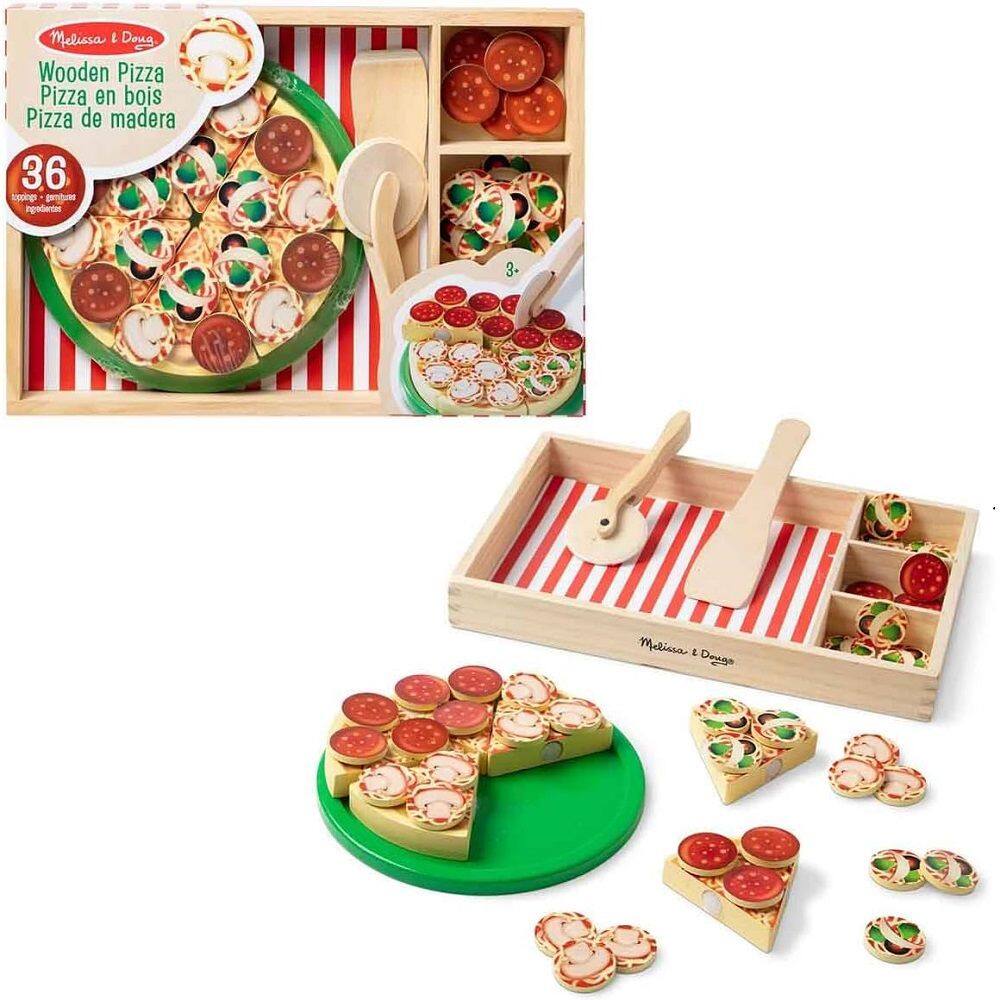 Comidinha de Brinquedo Madeira Festa da Pizza Melissa & Doug